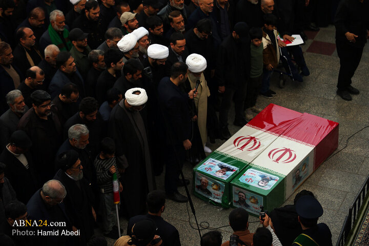 تشییع پیکر شهید «علی لاریجانی» و «مرتضی لاریجانی» - قم