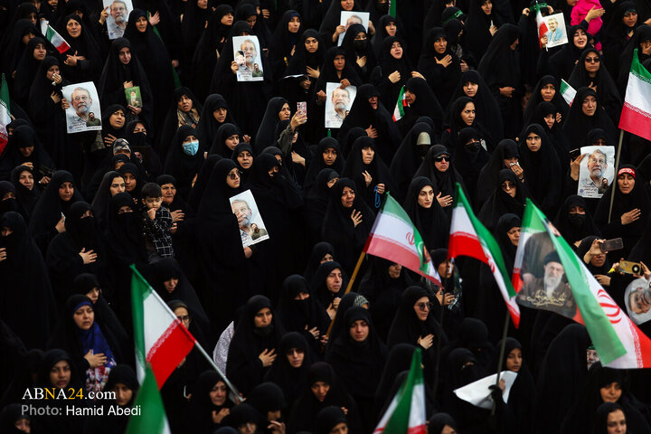 تشییع پیکر شهید «علی لاریجانی» و «مرتضی لاریجانی» - قم