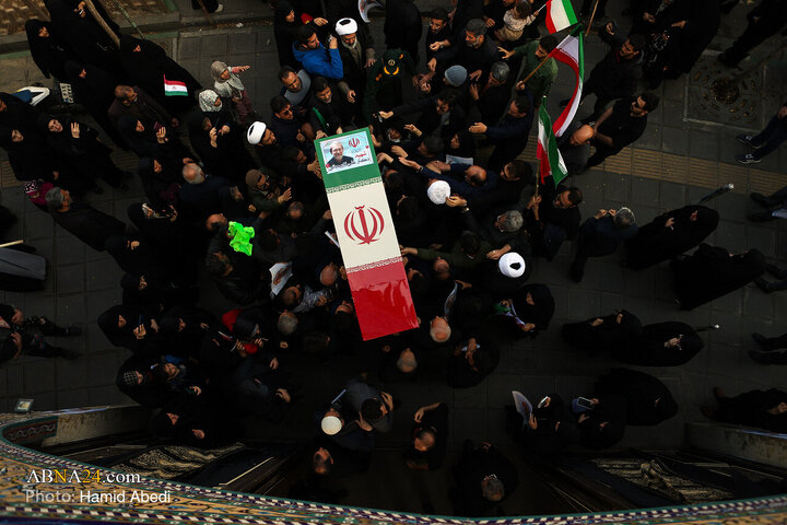 تشییع پیکر شهید «علی لاریجانی» و «مرتضی لاریجانی» - قم