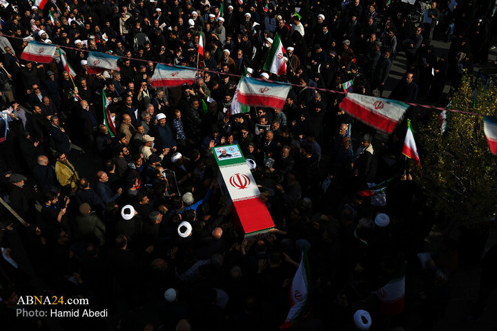 تشییع پیکر شهید «علی لاریجانی» و «مرتضی لاریجانی» - قم