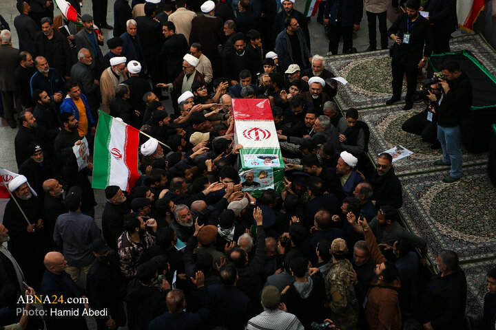 تشییع پیکر شهید «علی لاریجانی» و «مرتضی لاریجانی» - قم