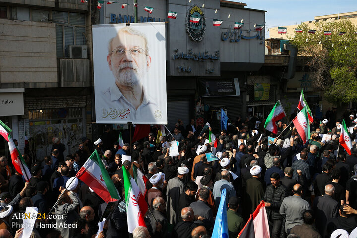تشییع پیکر شهید «علی لاریجانی» و «مرتضی لاریجانی» - قم