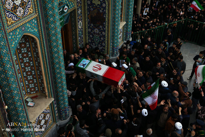 تشییع پیکر شهید «علی لاریجانی» و «مرتضی لاریجانی» - قم
