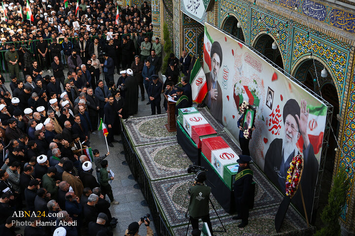 تشییع پیکر شهید «علی لاریجانی» و «مرتضی لاریجانی» - قم