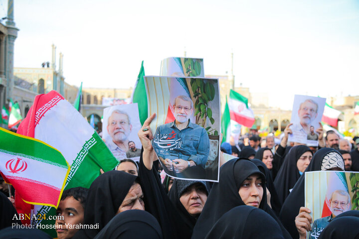 تشییع پیکر شهید «علی لاریجانی» و «مرتضی لاریجانی» - قم