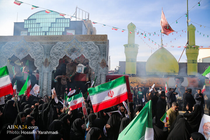 تشییع پیکر شهید «علی لاریجانی» و «مرتضی لاریجانی» - قم