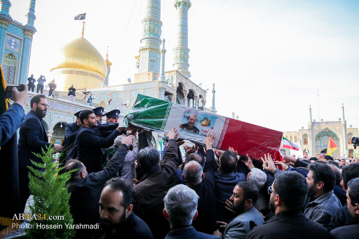 تشییع پیکر شهید «علی لاریجانی» و «مرتضی لاریجانی» - قم