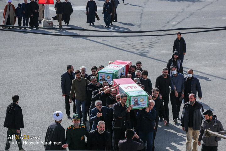 تشییع پیکر شهید «علی لاریجانی» و «مرتضی لاریجانی» - قم