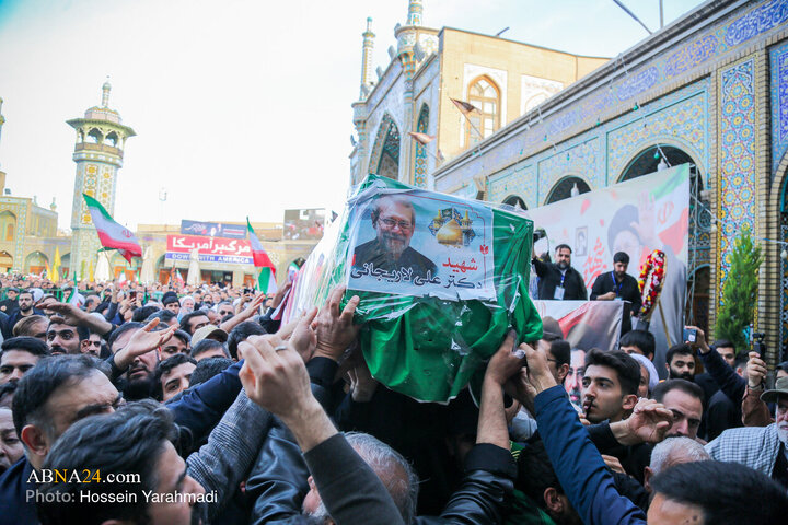تشییع پیکر شهید «علی لاریجانی» و «مرتضی لاریجانی» - قم