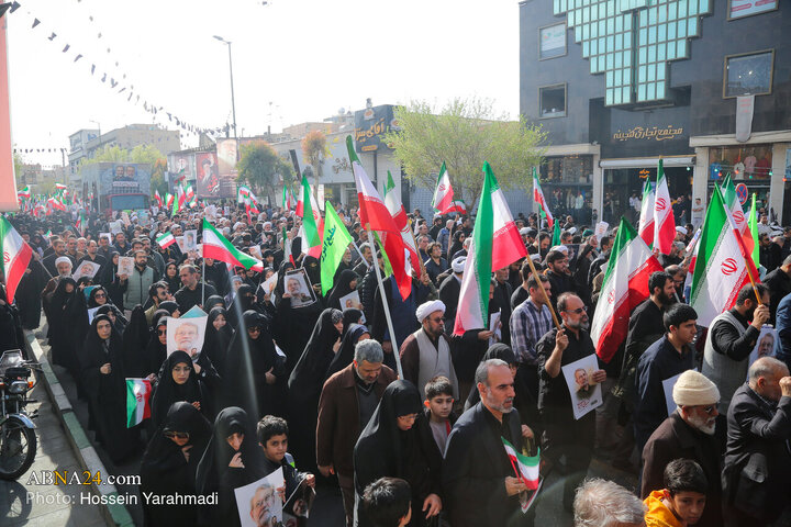 تشییع پیکر شهید «علی لاریجانی» و «مرتضی لاریجانی» - قم