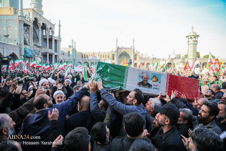 تشییع پیکر شهید «علی لاریجانی» و «مرتضی لاریجانی» - قم