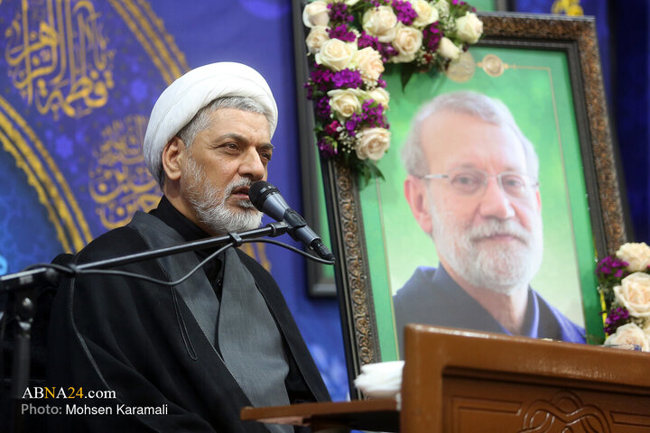 مراسم بزرگداشت شهید علی لاریجانی در حرم حضرت معصومه(س)
