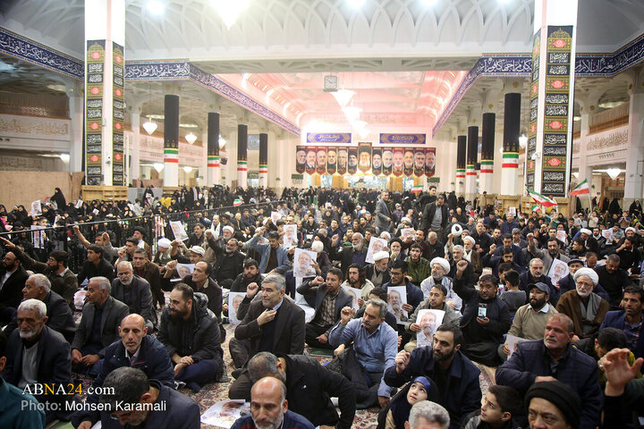 مراسم بزرگداشت شهید علی لاریجانی در حرم حضرت معصومه(س)