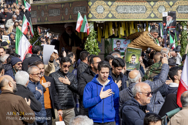 تشییع شهید نایینی مصلی تهران
