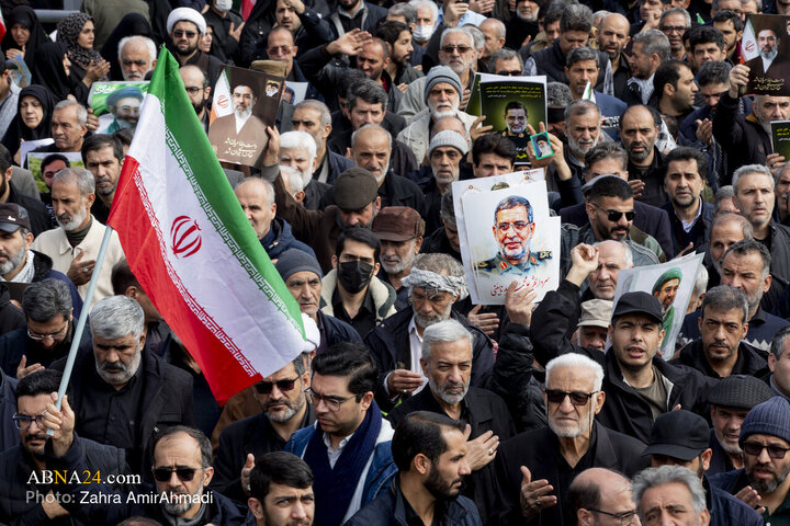 تشییع شهید نایینی مصلی تهران