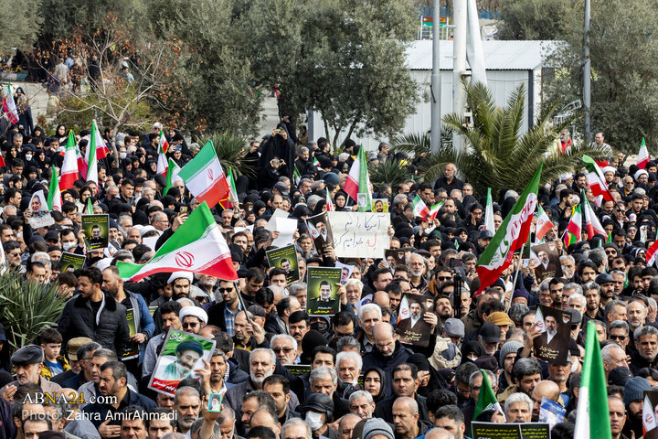 تشییع شهید نایینی مصلی تهران