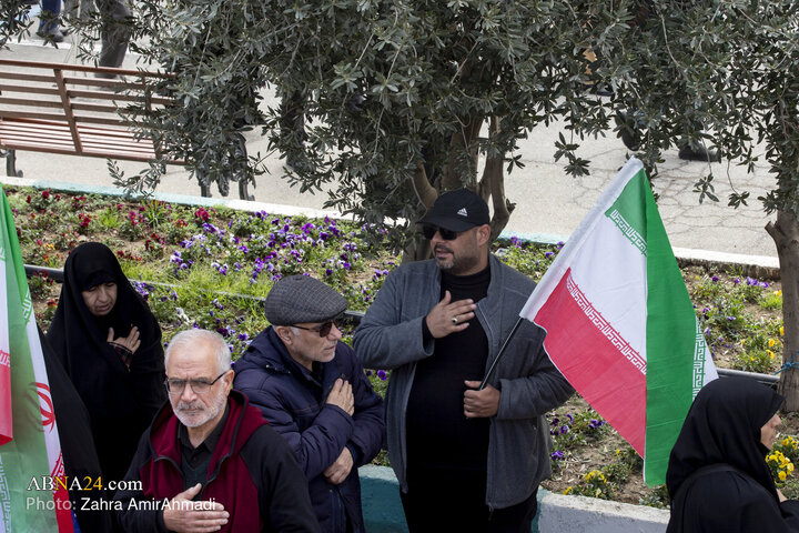تشییع شهید نایینی مصلی تهران