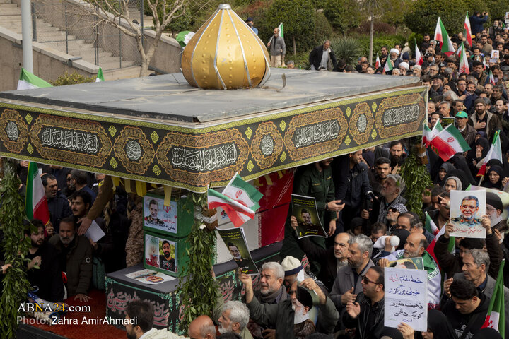 تشییع شهید نایینی مصلی تهران