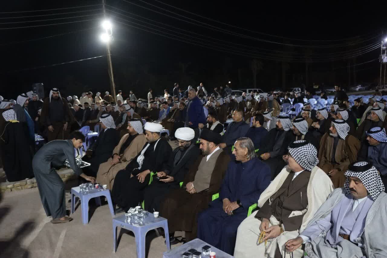 Commemoration Ceremony Held for Imam Khamenei, by the Al-Zawalim Tribe in Iraq + Images
