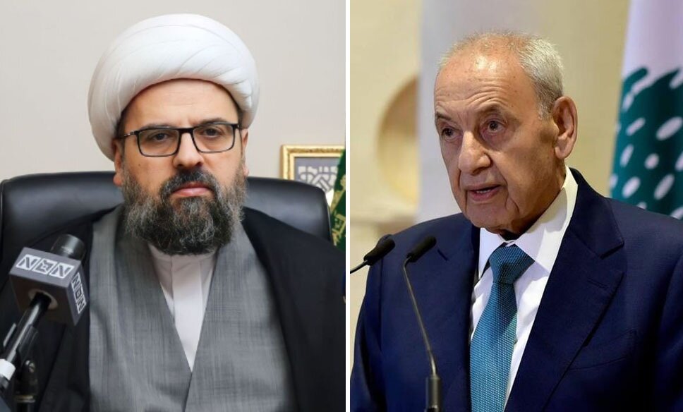 رئیس پارلمان و مفتی جعفری لبنان: سفیر ایران خاک لبنان را ترک نکند