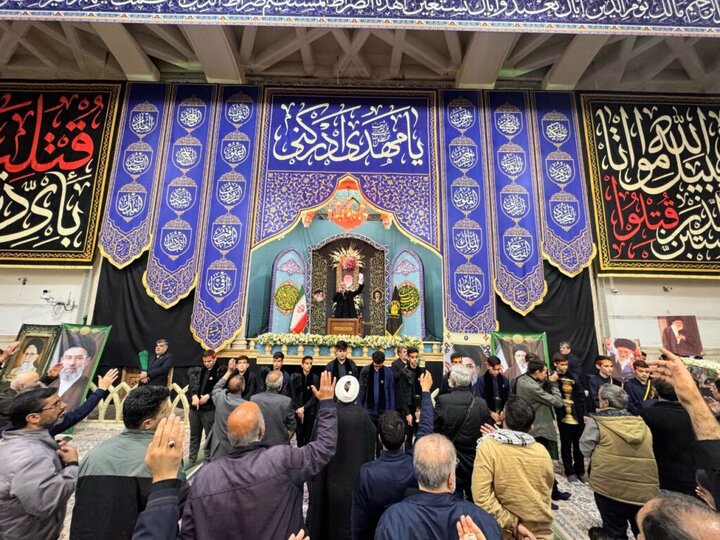 وداع با شهید دانش‌آموز محمدحسین دهقان در حرم بانوی کرامت