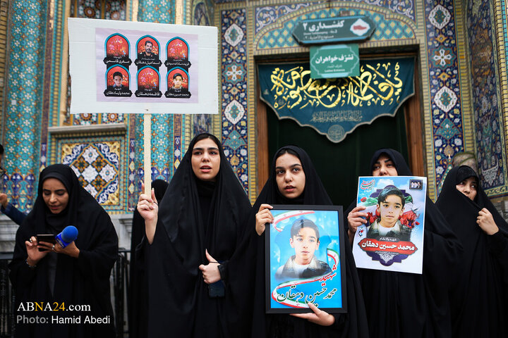 تشییع و تدفین پیکر دانش آموز شهید "محمد حسین دهقان" در قم