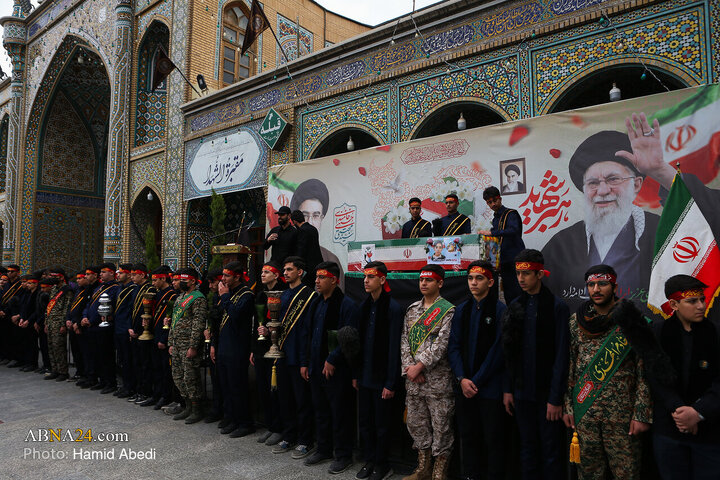 تشییع و تدفین پیکر دانش آموز شهید "محمد حسین دهقان" در قم