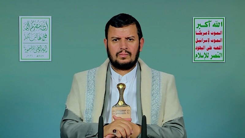 سیدعبدالملک الحوثی: در مقابله با آمریکا و اسرائیل تردید نمی‌کنیم