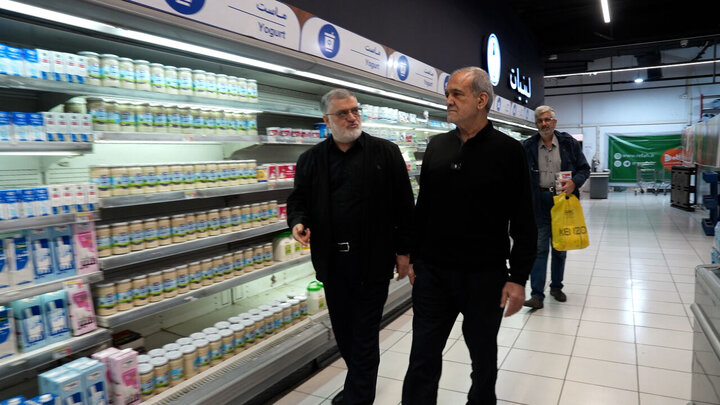 بازدید پزشکیان از زنجیره تأمین کالاهای اساسی/ تجلیل از مجاهدت خاموش فعالان سنگر اقتصاد