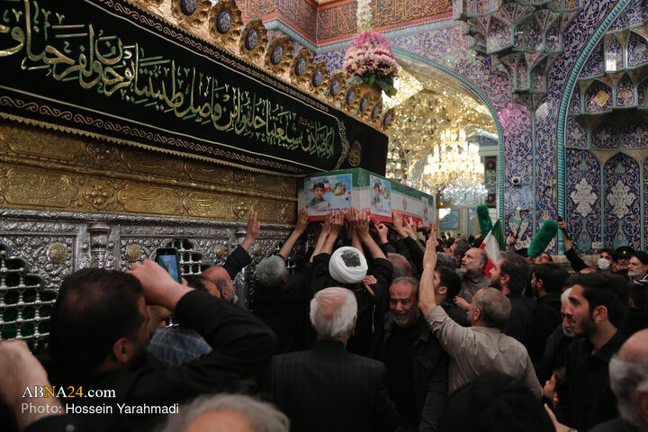تشییع پیکر مطهر ۱۷ شهید جنگ رمضان - قم