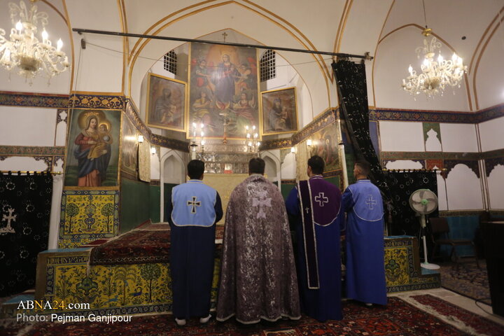 تشییع پیکر تنها شهید مسیحی جنگ رمضان - اصفهان