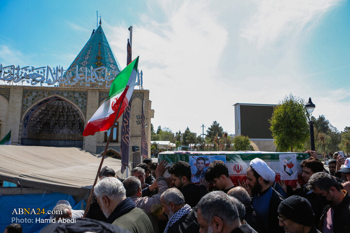 تشییع پیکر دانش آموز شهید سید محمد حسینی مقدم - قم