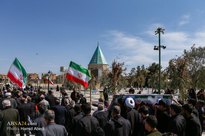 تشییع پیکر دانش آموز شهید سید محمد حسینی مقدم - قم