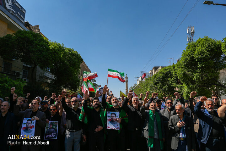تشییع پیکر دانش آموز شهید سید محمد حسینی مقدم - قم