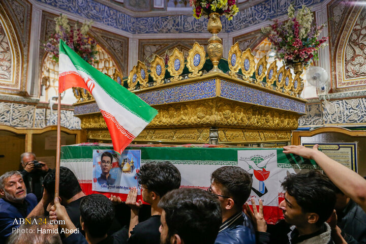 تشییع پیکر دانش آموز شهید سید محمد حسینی مقدم - قم