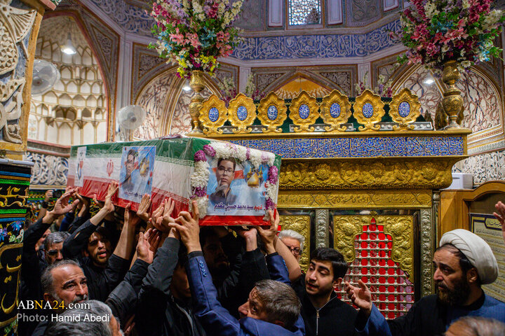 تشییع پیکر دانش آموز شهید سید محمد حسینی مقدم - قم