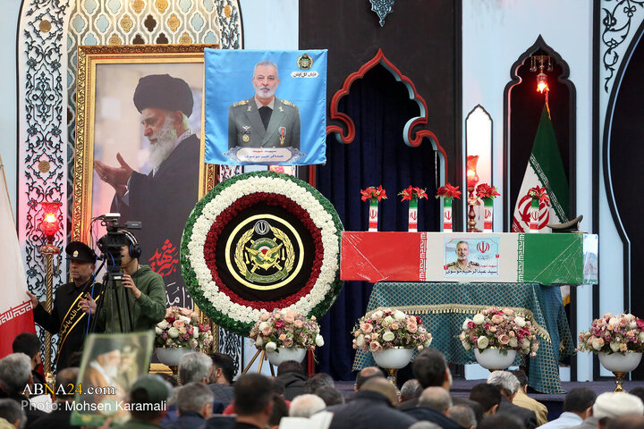وداع مردم قم با پیکر شهید «سپهبد موسوی» - مسجد مقدس جمکران