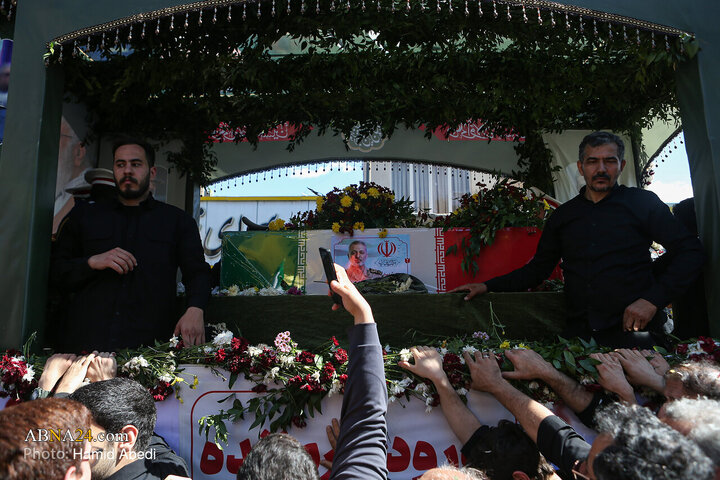تشییع پیکر سپهبد شهید سید عبدالرحیم موسوی -  قم