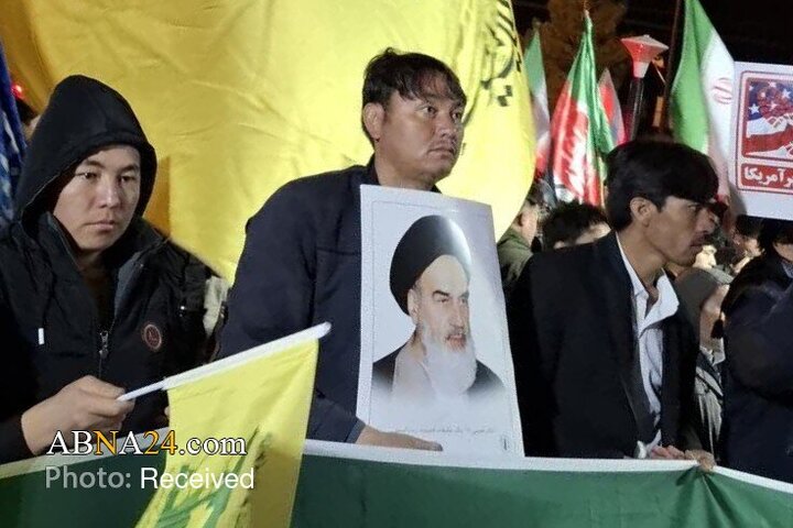 عکس خبری | اجتماع مهاجرین افغانستانی در خلجستان قم برای حمایت از جمهوری اسلامی