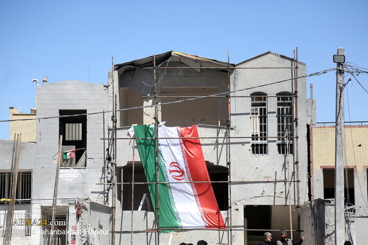 Photos: Mural commemorating martyrs of Pardisan region in Qom