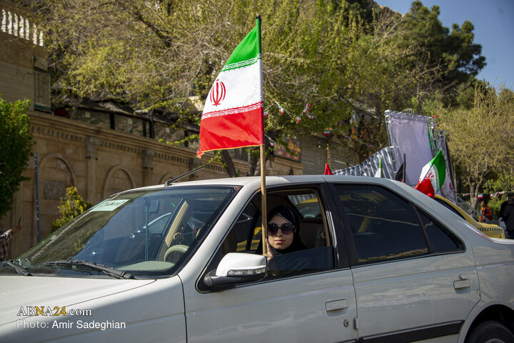 کاروان خودرویی به مناسبت چهلم شهادت رهبر انقلاب در شیراز