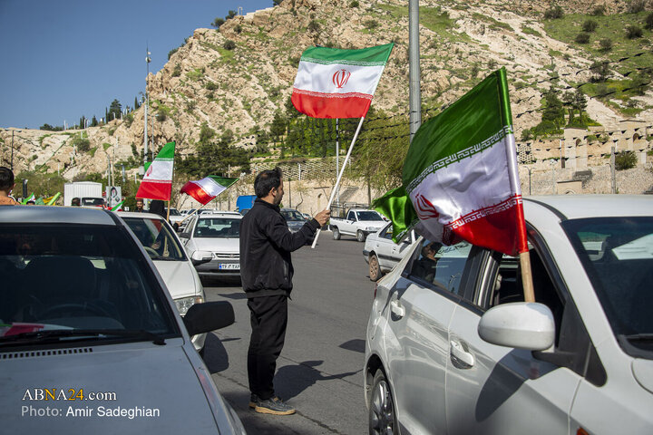 کاروان خودرویی به مناسبت چهلم شهادت رهبر انقلاب در شیراز