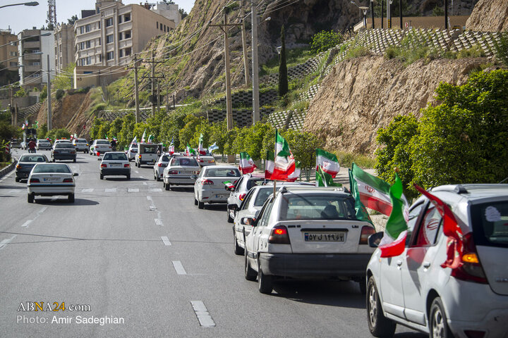 کاروان خودرویی به مناسبت چهلم شهادت رهبر انقلاب در شیراز
