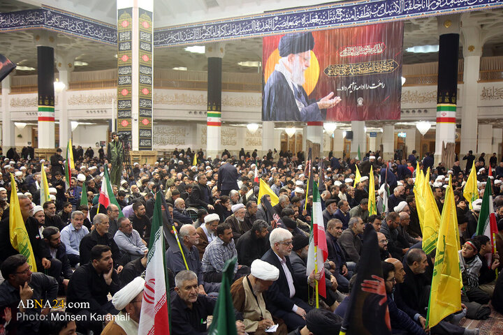 بزرگداشت چهلمین روز شهادت آیت‌الله خامنه‌ای در حرم حضرت معصومه (س)