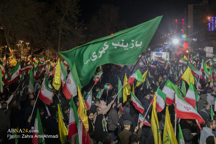 تجمع مردم تهران برای خونخواهی مردم لبنان