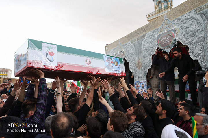 Photos: Funeral ceremony of 12 Martyrs of American-Zionist Aggression in Qom