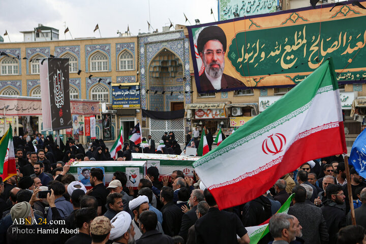 Photos: Funeral ceremony of 12 Martyrs of American-Zionist Aggression in Qom