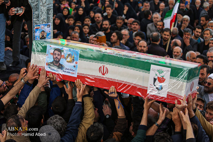 Photos: Funeral ceremony of 12 Martyrs of American-Zionist Aggression in Qom