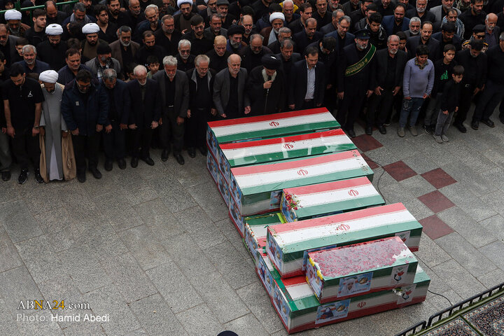 Photos: Funeral ceremony of 12 Martyrs of American-Zionist Aggression in Qom