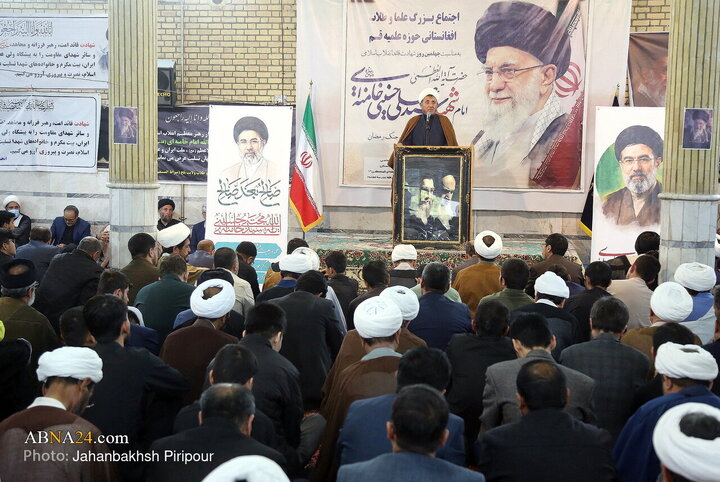 مراسم اربعین رهبر شهید انقلاب از سوی علما و طلاب افغانستانی قم برگزار شد